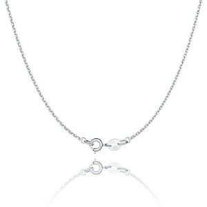 Women's 925 Sterling Silver  Cable Chain Necklace | Thin Sturdy Upgraded Clasp